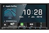 Kenwood DMX8019DABS 17,7 cm WVGA Digital Media Moniceiver mit DAB+, Wireless CarPlay, Android Auto, Wireless Android Mirroring, Wifi, Dual-USB, HI-Res Audio, kapazitiver Touchscreen