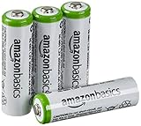 Amazon Basics Vorgeladene Ni-MH-Akkus, AA, Akkubatterien, 2000 mAh, 4 Stck