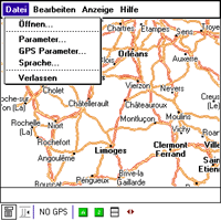 MAPSONIC 1.31 (Michelin) - Karten Modus  Route eingeben - 1