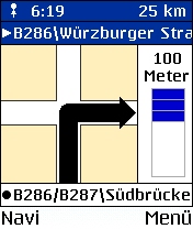 MN2100 von VDO Dayton - Pfeildarstellung - Routenliste - Sprachausgabe - 1