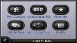 Navman iCN 720 - Menüführung - 2