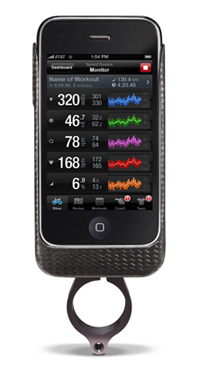 Erste Trainingssoftware fürs iPhone mit Unterstützung des ANT+ Protokolls und eigener Halterung fürs Fahrrad...