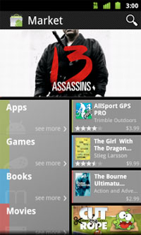 Google verpasst dem mobilem Softwareshop Android Market eine große Rundumerneuerung...