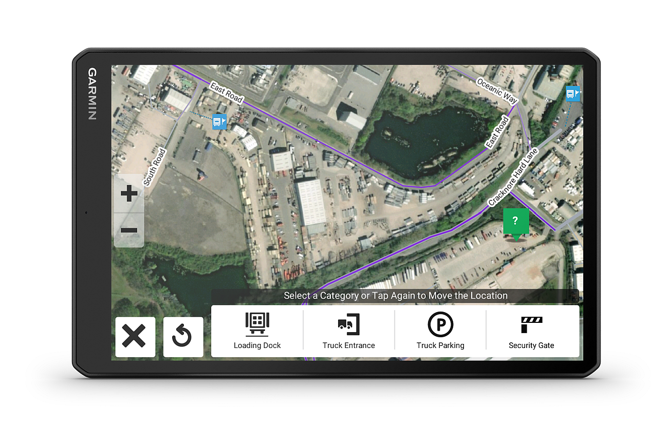 Aktualisierte Garmin dezl verfügbar vier GPS Navigation | | in pocketnavigation.de | LKW-Navis Blitzer › | POIs Größen